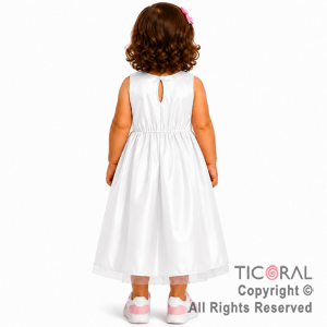 DISFRAZ PRINCESA LARGO CON BRETEL BLANCO TALLE 0